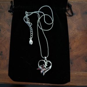 Swarovski Butterfly Heart Necklace